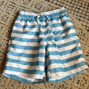 Hanna Andersson Cabana Stripe Swim Trunk Sz 6-7